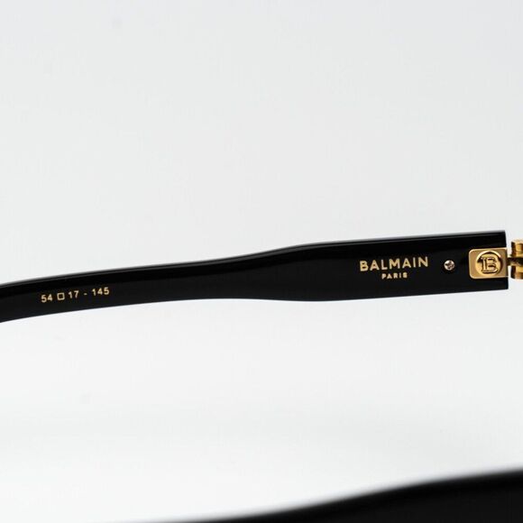 Balmain Women Sunglasses Titanium Black Gold Grey Cat Eye B-V BPS-121A-54 main image 10